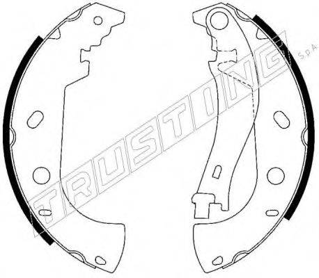 TRUSTING 7374 Комплект гальмівних колодок