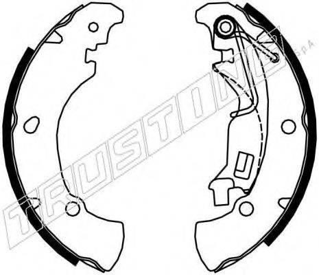 TRUSTING 7378 Комплект гальмівних колодок