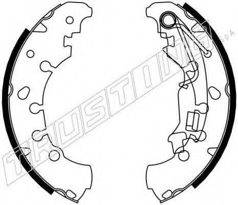 TRUSTING 7382 Комплект гальмівних колодок