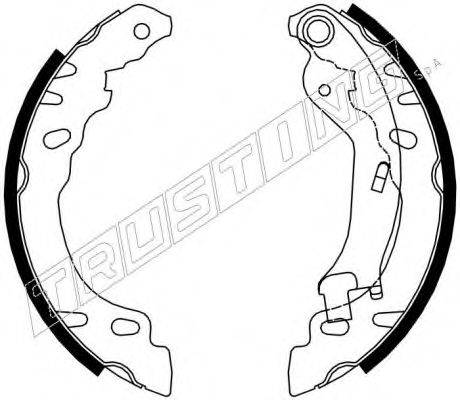 TRUSTING 7431 Комплект гальмівних колодок