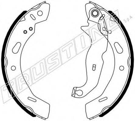 TRUSTING 040162 Комплект гальмівних колодок