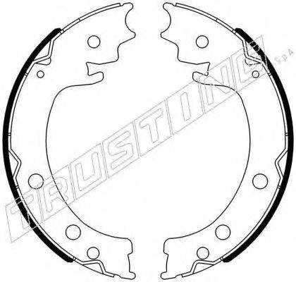 TRUSTING 111253 Комплект гальмівних колодок, стоянкова гальмівна система