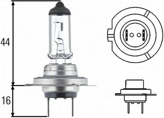 HELLA 8GH007157231 Лампа розжарювання, фара далекого світла; Лампа розжарювання, основна фара; Лампа розжарювання; Лампа розжарювання, основна фара