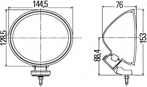 HELLA 014433 Протитуманна фара