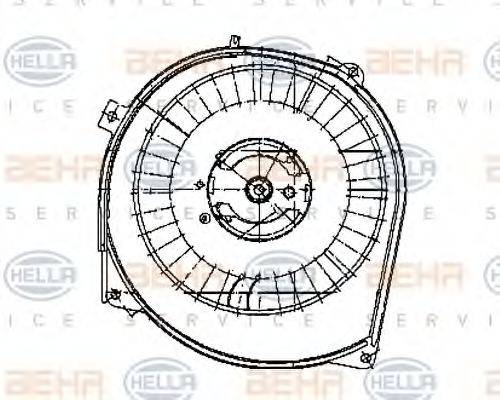 HELLA 8EW009159321 Вентилятор салону