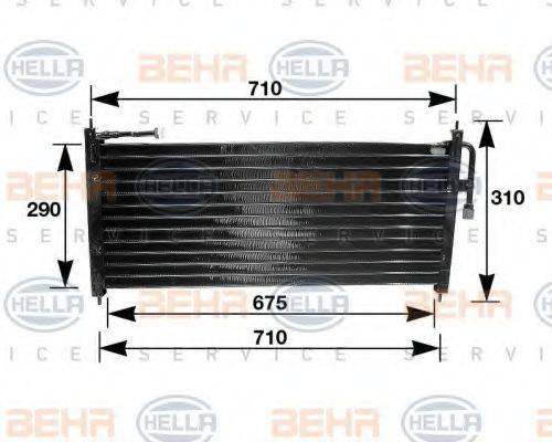 HELLA 8FC351035021 Конденсатор, кондиціонер