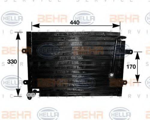 HELLA 8FC351036471 Конденсатор, кондиціонер