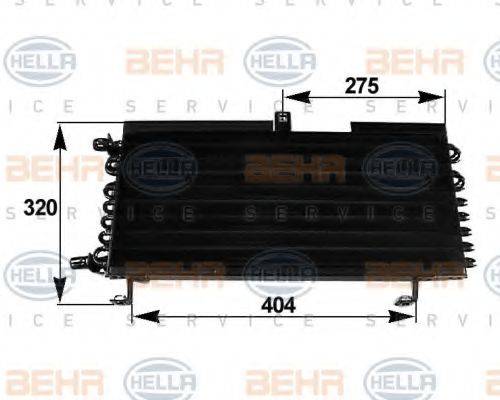 HELLA 8FC351038281 Конденсатор, кондиціонер