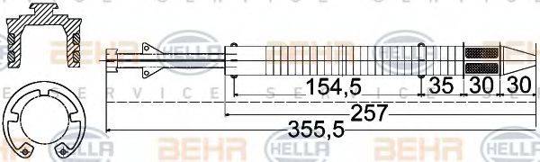 HELLA 8FT351197251 Осушувач, кондиціонер