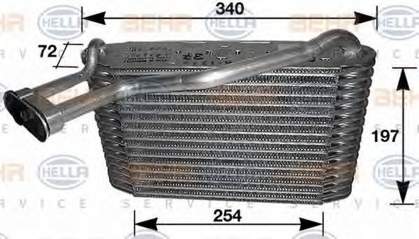 HELLA 8FV351210201 Випарник, кондиціонер