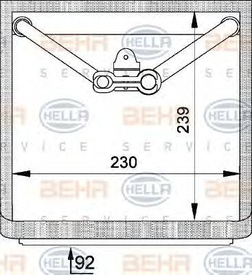 HELLA 8FV351210751 Випарник, кондиціонер