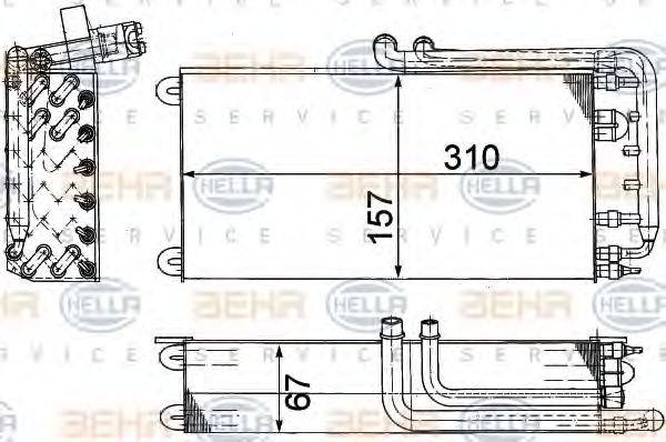 HELLA 8FV351210791 Випарник, кондиціонер