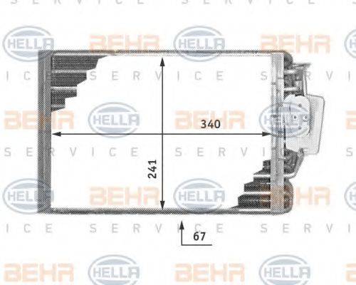 HELLA 8FV351211181 Випарник, кондиціонер