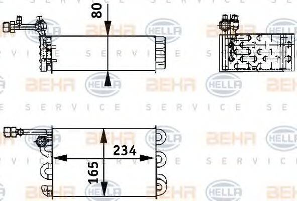 HELLA 8FV351211211 Випарник, кондиціонер