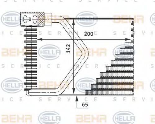 HELLA 8FV351211271 Випарник, кондиціонер