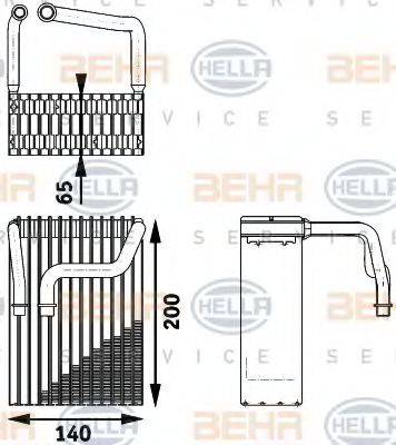 HELLA 8FV351211361 Випарник, кондиціонер