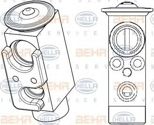 HELLA 8UW351234501 Розширювальний клапан, кондиціонер