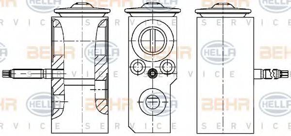 HELLA 8UW351234641 форсунка, розширювальний клапан