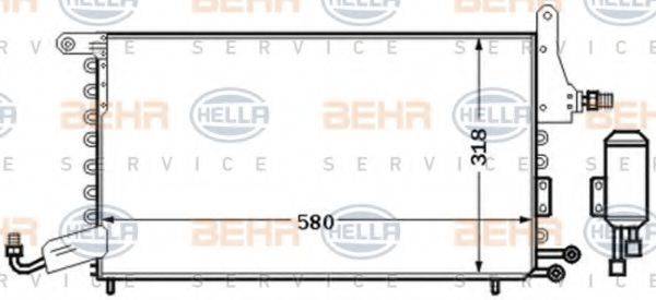 HELLA 8FC351301541 Конденсатор, кондиціонер