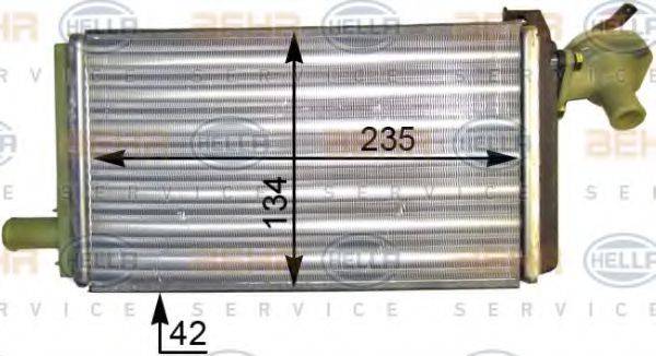 HELLA 8FH351311351 Теплообмінник, опалення салону