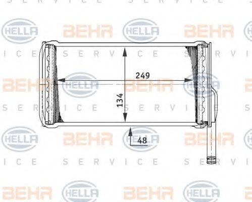 HELLA 8FH351311541 Теплообмінник, опалення салону