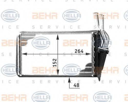 HELLA 8FH351311561 Теплообмінник, опалення салону