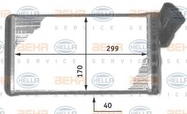 HELLA 8FH351311731 Теплообмінник, опалення салону