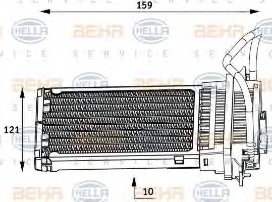 HELLA 8FH351313551 Теплообмінник, опалення салону