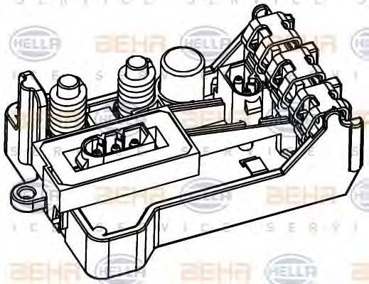 HELLA 5HL351321151 Регулятор, вентилятор салону