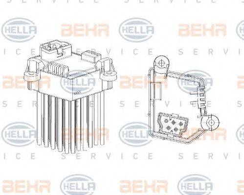 HELLA 5HL351321191 Регулятор, вентилятор салону