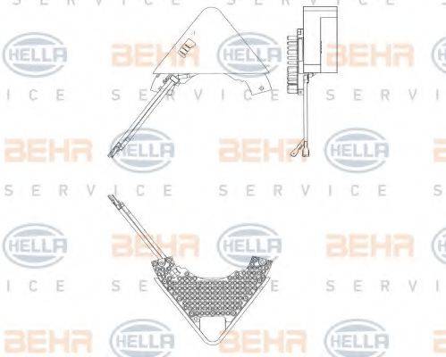 HELLA 5HL351321221 Регулятор, вентилятор салону