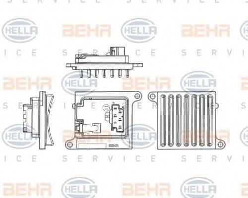 HELLA 5HL351321241 Регулятор, вентилятор салону