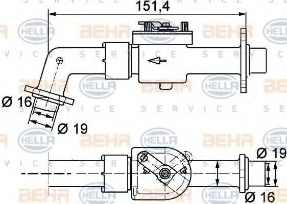 HELLA 9XL351328111 Регулюючий клапан охолоджувальної рідини