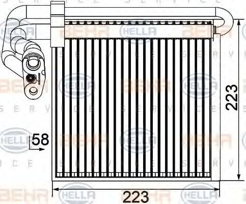 HELLA 8FV351330751 Випарник, кондиціонер