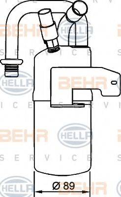 HELLA 8FT351335011 Осушувач, кондиціонер