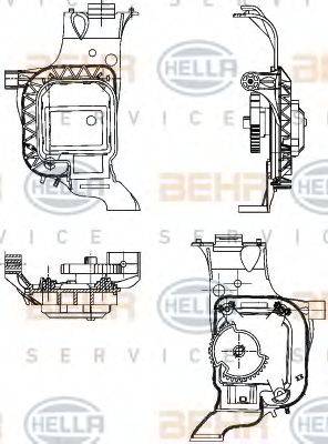 HELLA 6NW351344031 Регулювальний елемент, змішувальний клапан