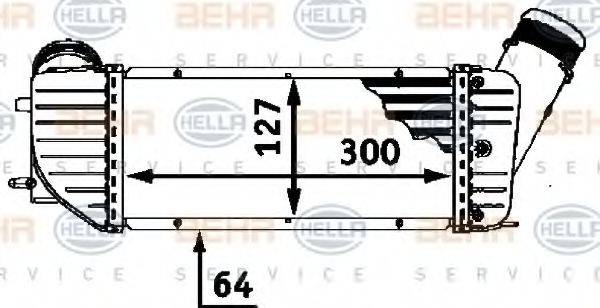 HELLA 8ML376723371 Інтеркулер