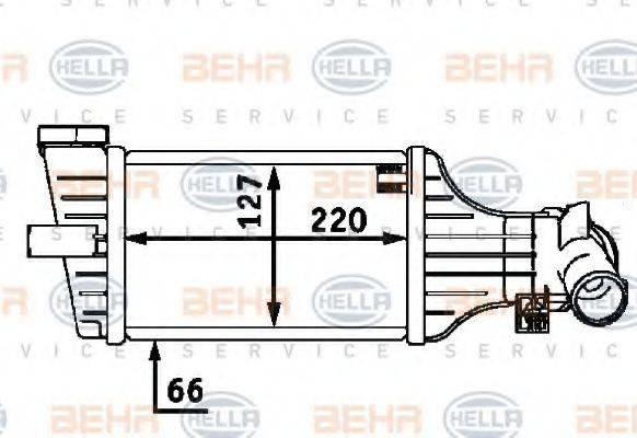 HELLA 8ML376723411 Інтеркулер