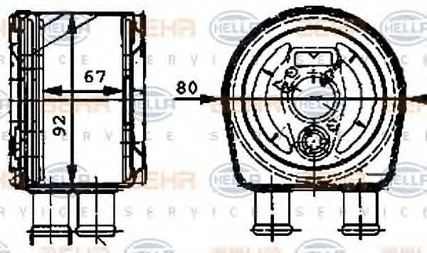 BEHR SERVICE 2304020 масляний радіатор, моторне масло