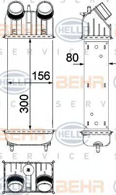 HELLA 8ML376756401 Інтеркулер