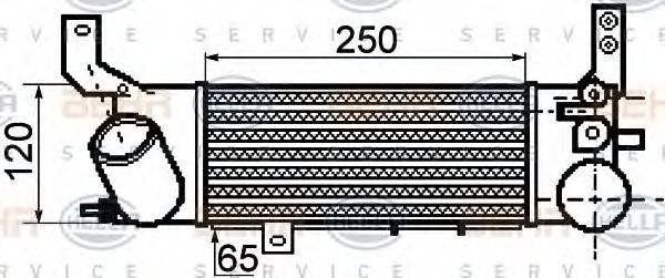 HELLA 8ML376756551 Інтеркулер