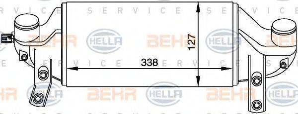 HELLA 8ML376765091 Інтеркулер