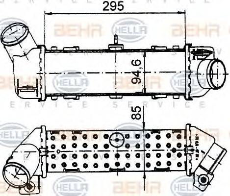 HELLA 8ML376765171 Інтеркулер