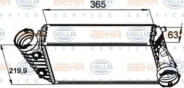 HELLA 8ML376765451 Інтеркулер