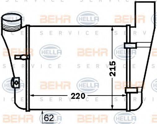 HELLA 8ML376776081 Інтеркулер