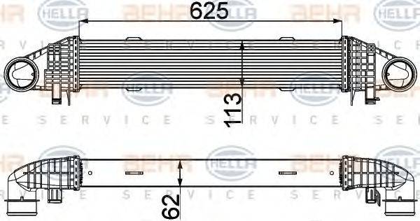 HELLA 8ML376777121 Інтеркулер