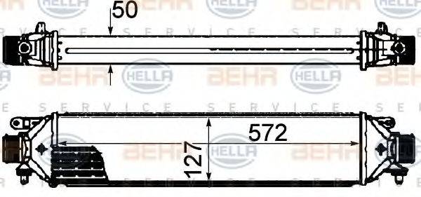 HELLA 8ML376899131 Інтеркулер