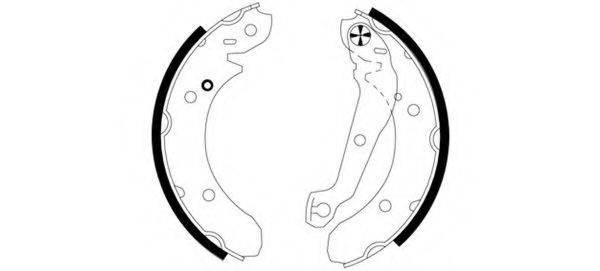 HELLA 8DB355000141 Комплект гальмівних колодок