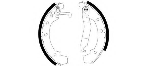 HELLA 8DB355000691 Комплект гальмівних колодок