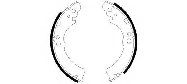 HELLA 8DB355000771 Комплект гальмівних колодок